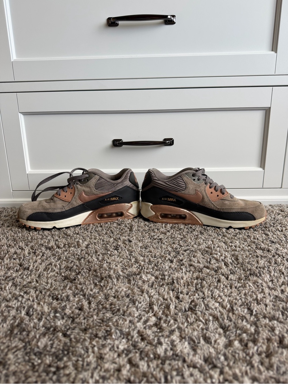 Women’s Nike Sneakers in Brown, Gray and Black